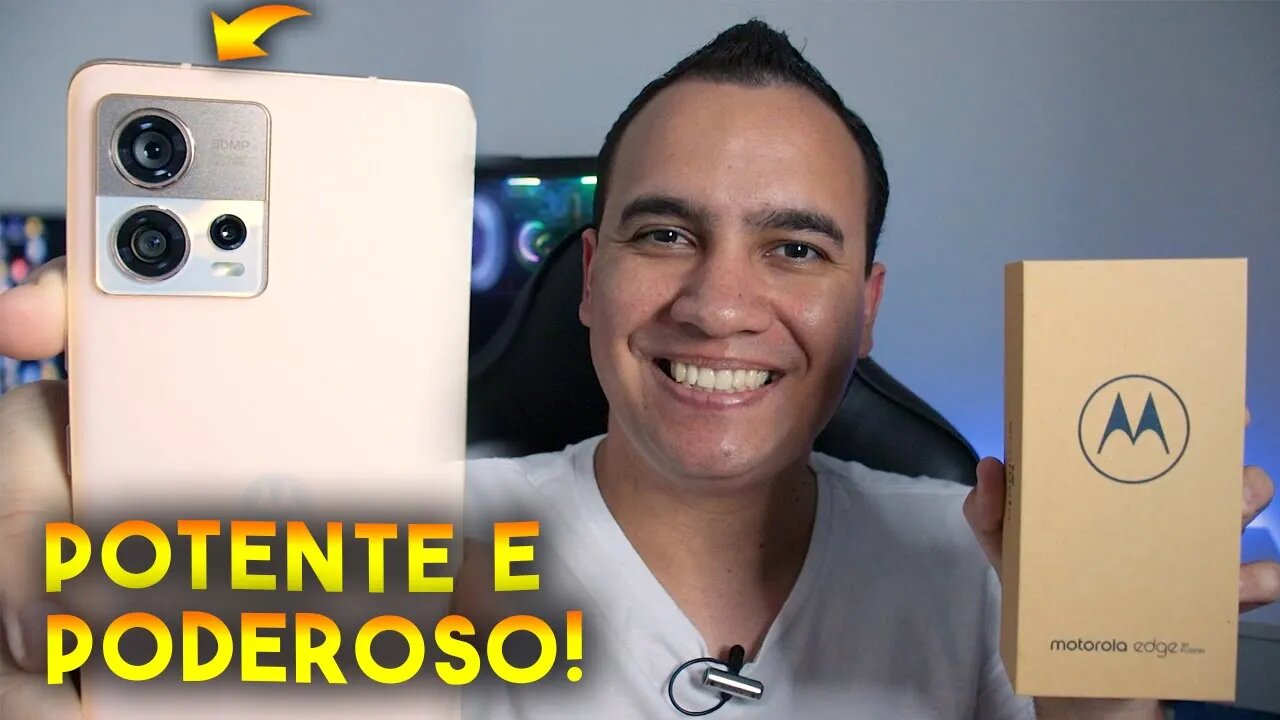 SURPREENDEU! MOTOROLA EDGE 30 FUSION, POTENTE e com CÂMERA DE 50MP! Unboxing e Impressões