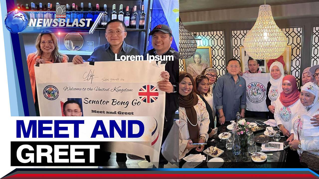 UFG-UK, napaunlakan ng meet and greet ni Senator Bong Go sa London