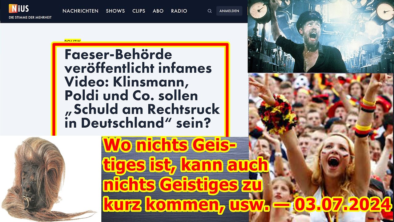 Wo nichts Geistiges ist, kann auch nichts Geistiges zu kurz kommen, usw. — 03.07.2024 ...