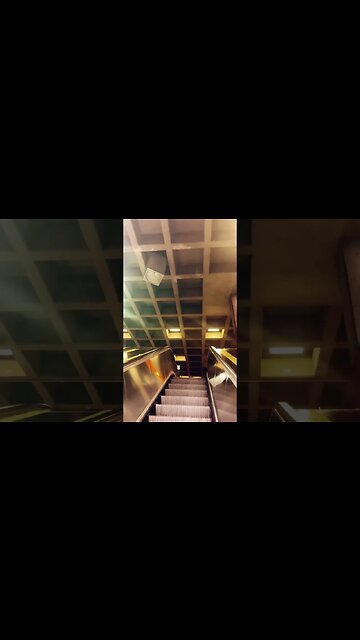 Metro underground escalators #montreal #traintravel #viralvideo #travel