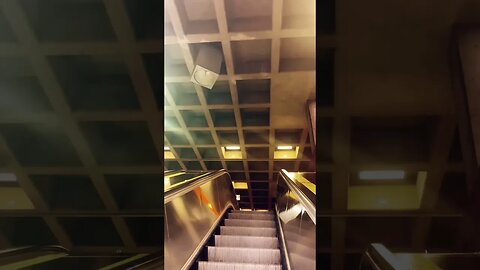 Metro underground escalators #montreal #traintravel #viralvideo #travel