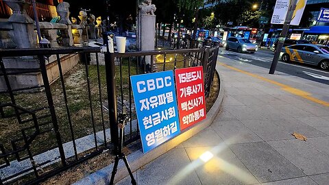 #CBDC 디지털화폐 반대 광화문1인시위!/One-person protest against digital money!(×4)