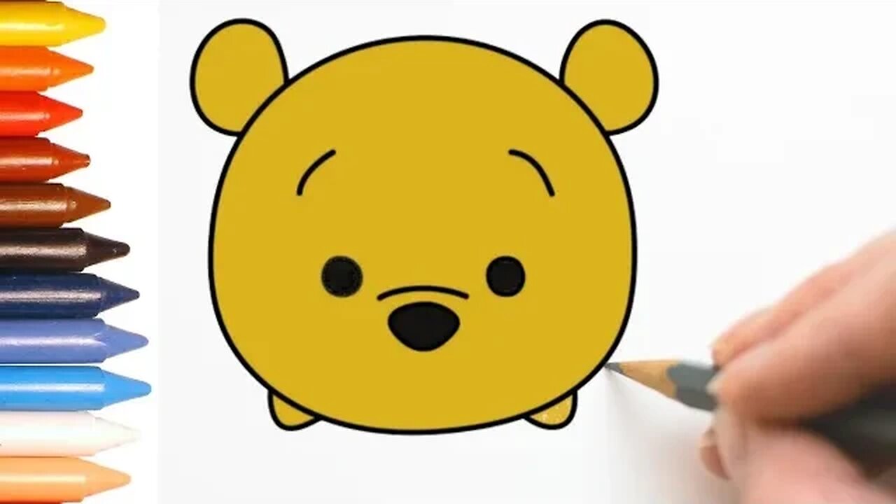 COMO DESENHAR URSINHO POOH FÁCIL E RÁPIDO