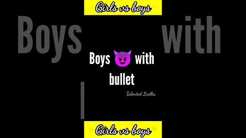 Girls Driving with Bullet VS Boys Driving with Bullet | #shorts #respect_girl #girlsvsboysfunny