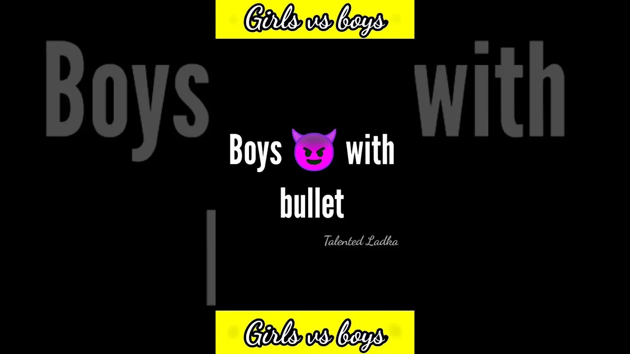 Girls Driving with Bullet VS Boys Driving with Bullet | #shorts #respect_girl #girlsvsboysfunny