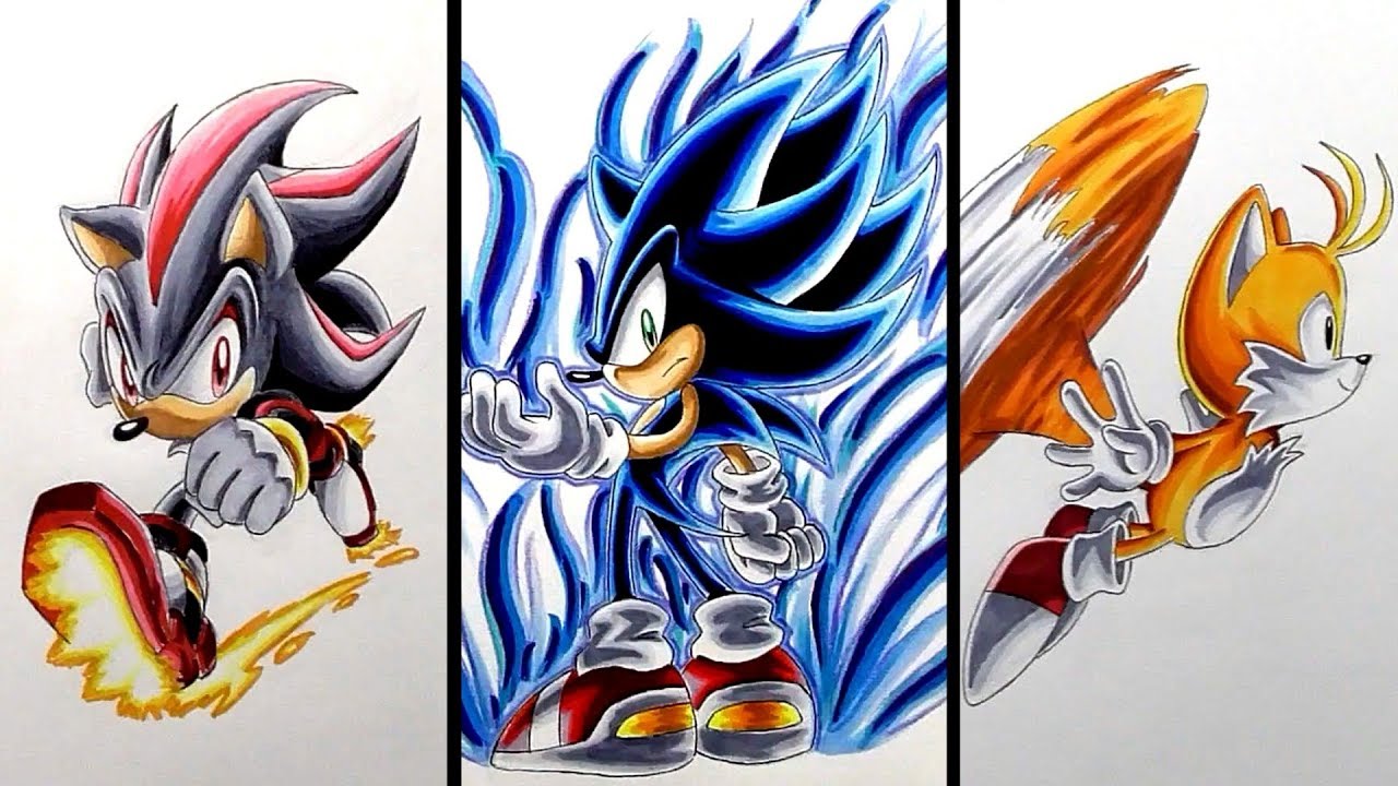 Drawing Sonic Characters - Compilation 5