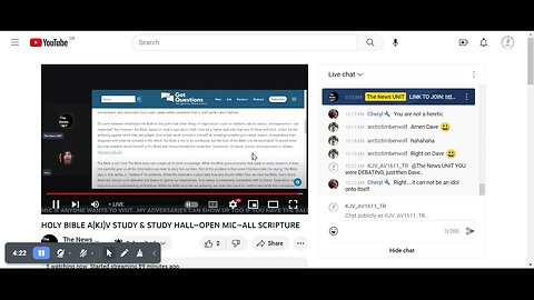 @thenewsunit6981 @thenewsunit6981 #KJV @kevinsBiblicaldiscussions @GrahameChristianGould News Unit