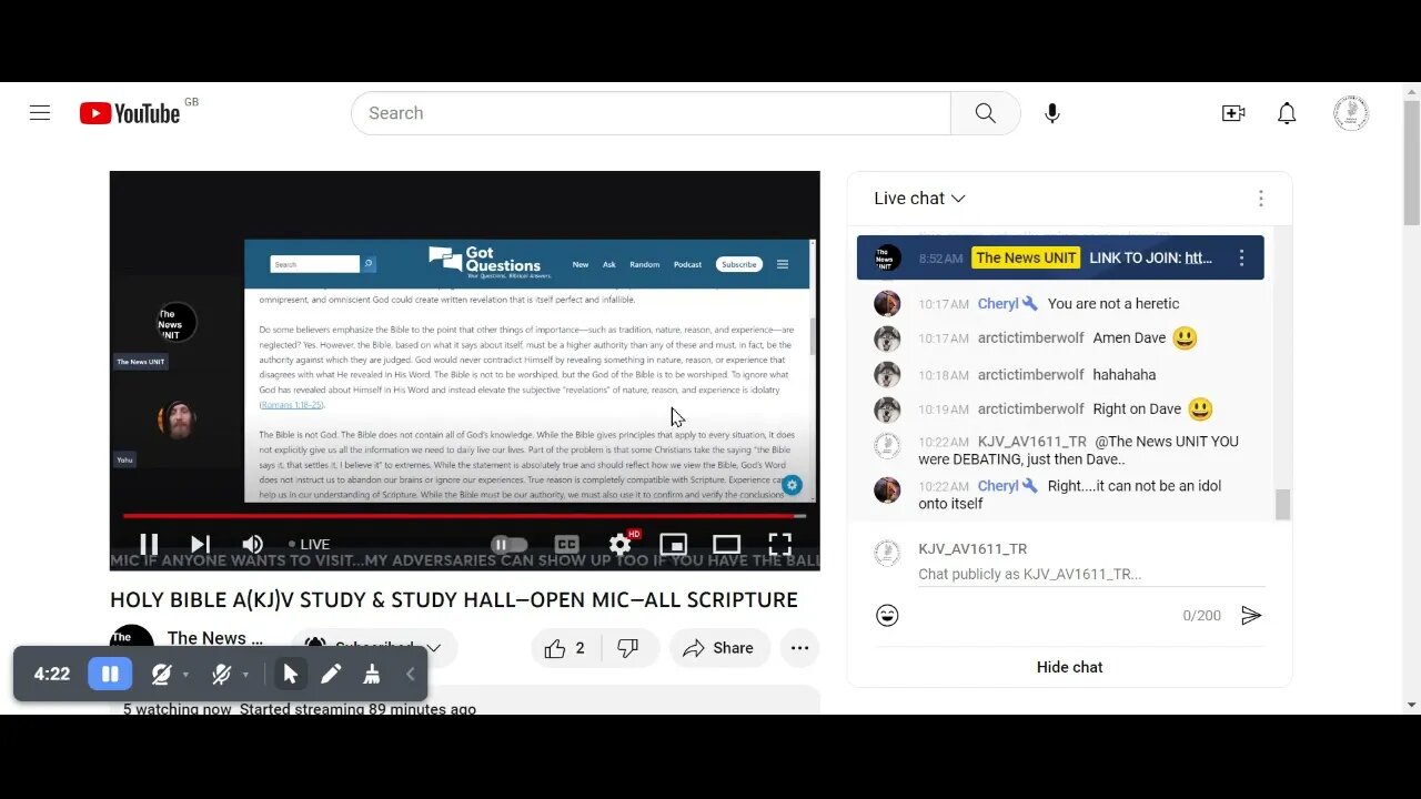 @thenewsunit6981 @thenewsunit6981 #KJV @kevinsBiblicaldiscussions @GrahameChristianGould News Unit