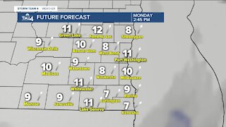 Cloudy Monday ahead, snow moves in during evening hours