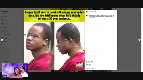 tay kay shows up to court with slash oh his neck