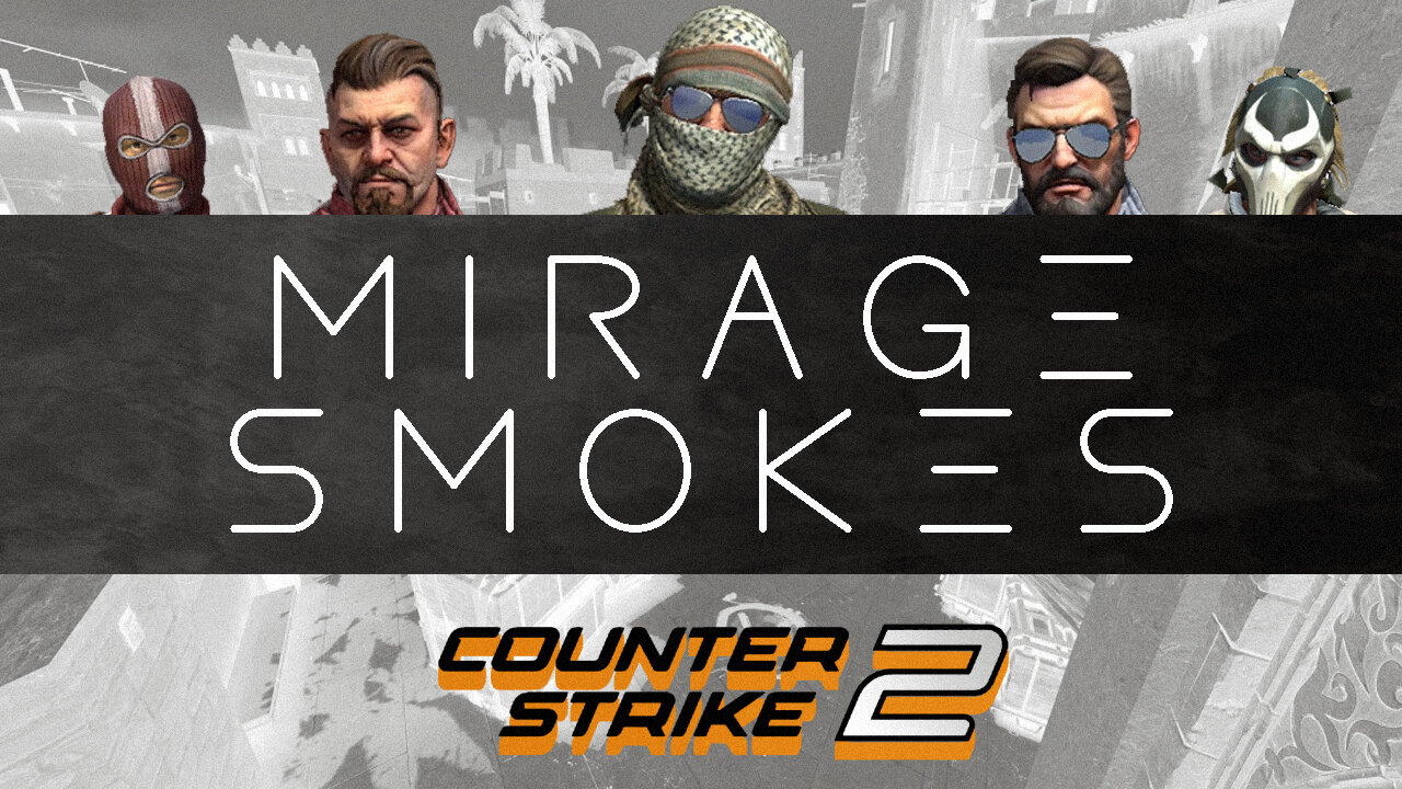 Counter-Strike 2: Mirage smokes (T-side)