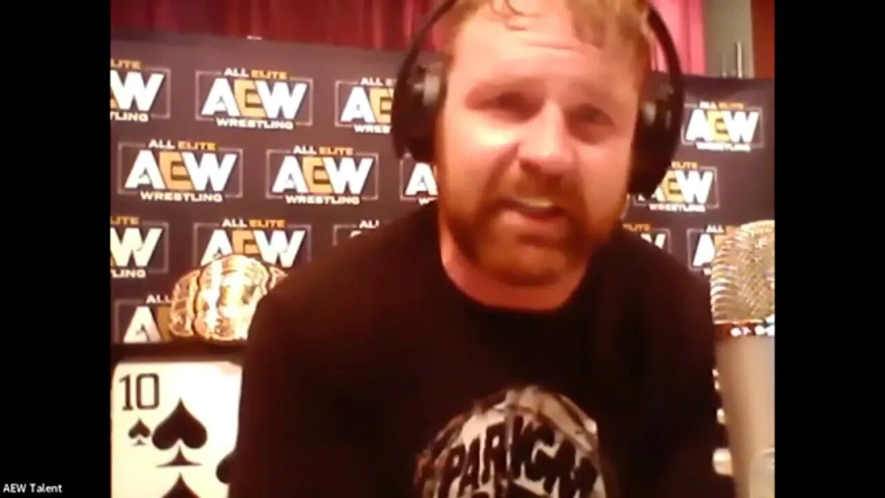 AEW's Jon Moxley answers a question from Darren Paltrowitz