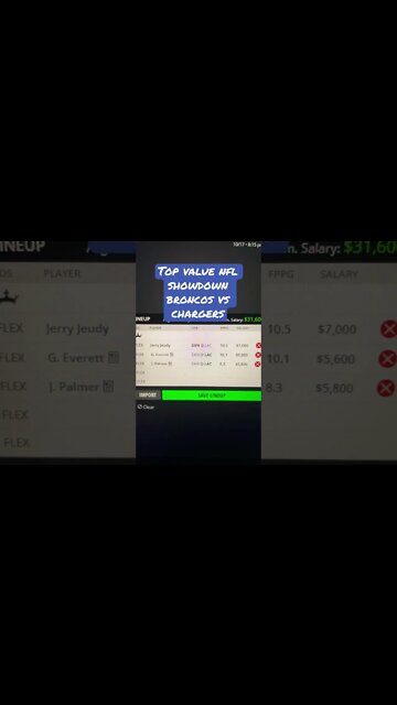 Broncos vs Chargers Showdown Top Value Plays Daily Fantasy Sports #nfldfs #nflpicks