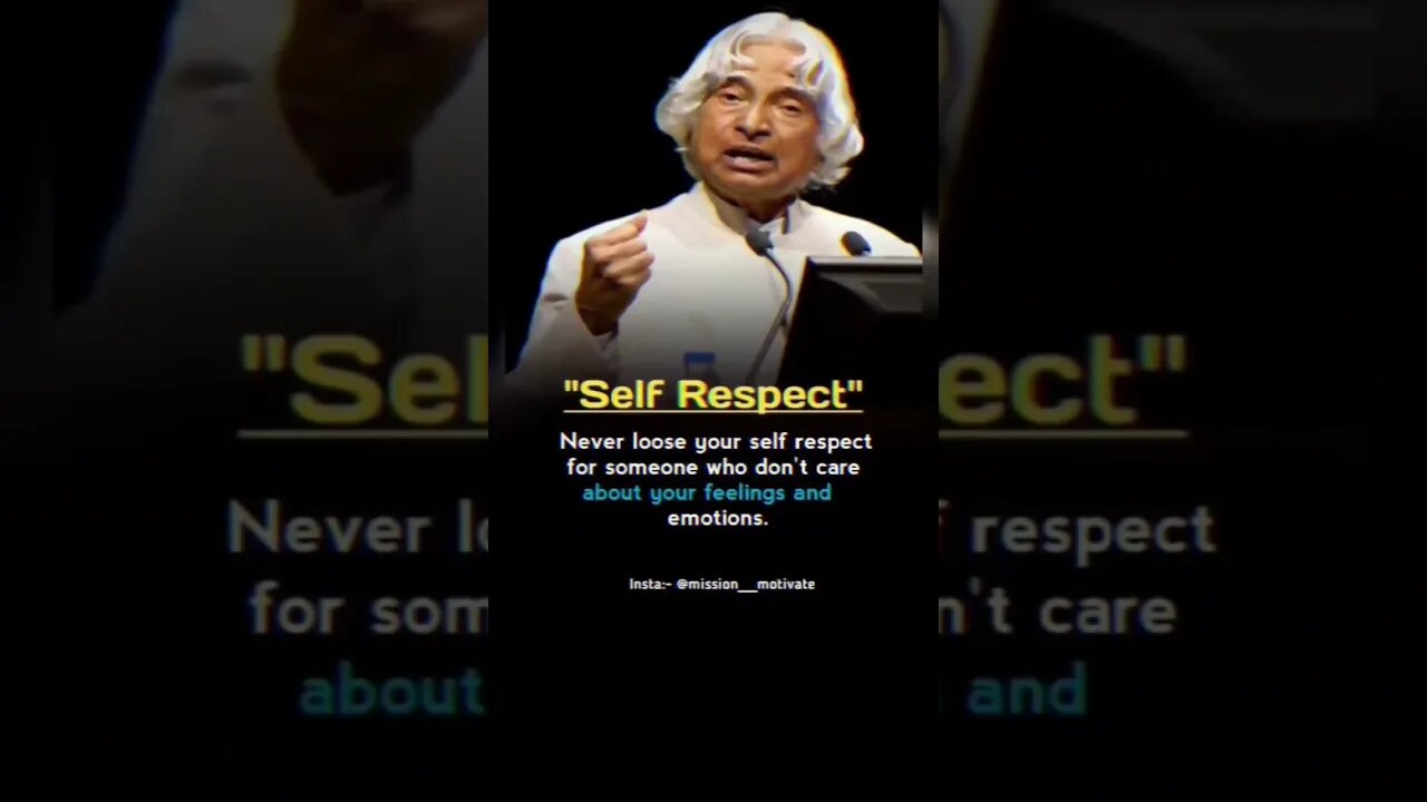 APJ ABDUL KALAM BY SELF RESPECT ❤️ | #quotnest #quotes #apjabdulkalam #apjabdulkalamquotes