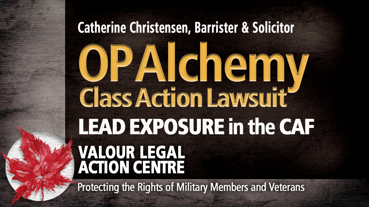 OP Alchemy – Lead Exposure in the CAF - CLASS ACTION LAWSUIT