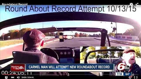 Carmel man to attempt new roundabout record