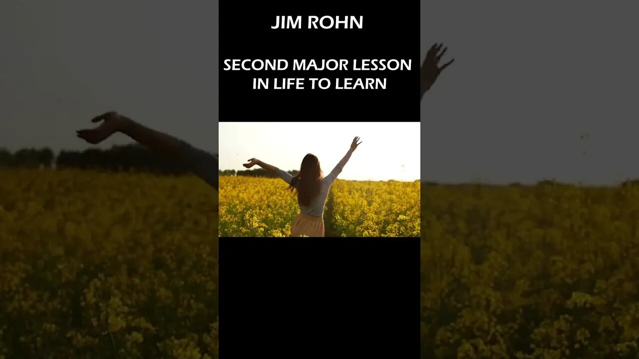 2nd Major Lesson In Life To Learn | Jim Rohn | Inspirational Speeches