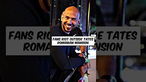 Fans Riot Outside Tates Romanian Mansion #freetopg #andrewtate #tatebrothers #tatespeech