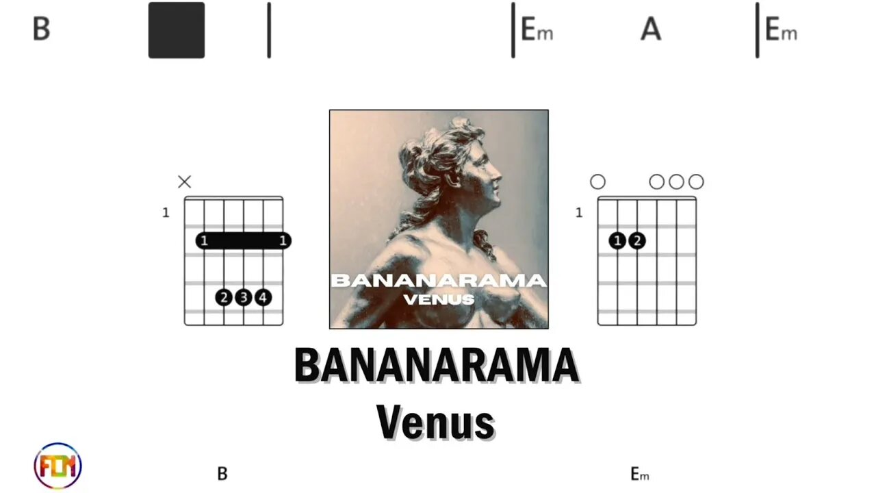 BANANARAMA Venus - Guitar Chords & Lyrics HD