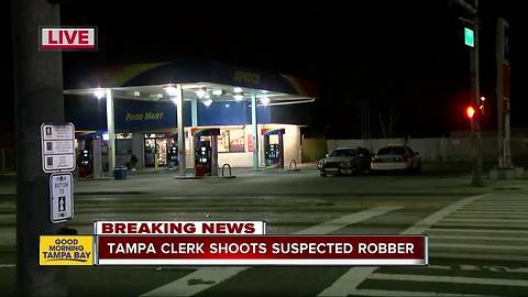 Police: Clerk shoots man in leg who tried to rob his store