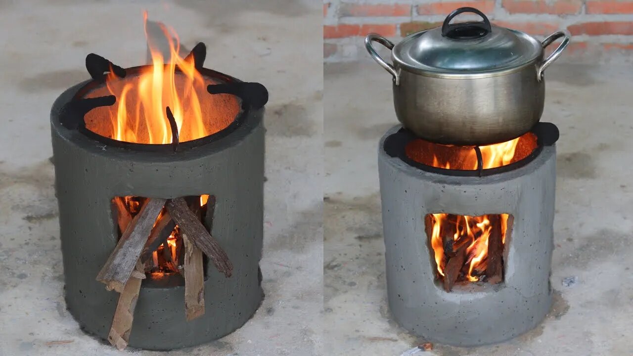 Amazing Crafts To Make Cement Stove | Creative Crafts Idea | Win Reach