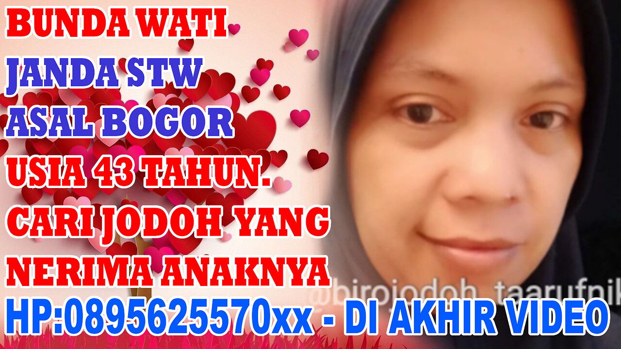 WATI USIA 40TH STATUS JANDA CARI JODOH SERIUS ASAL BOGOR MELALUI KOMUNITAS JANDA JABAR