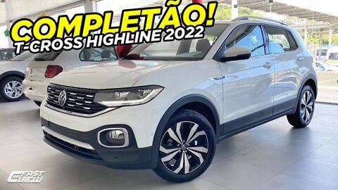 VOLKSWAGEN T-CROSS HIGHLINE 1.4 250TSI 2022 COM PREÇO DE JEEP COMPASS? 😲 OLHA ISSO!!!