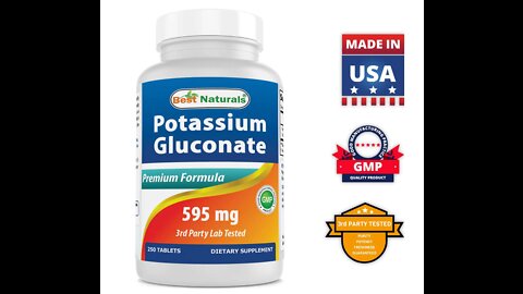 Best naturals potassium gluconate supplement