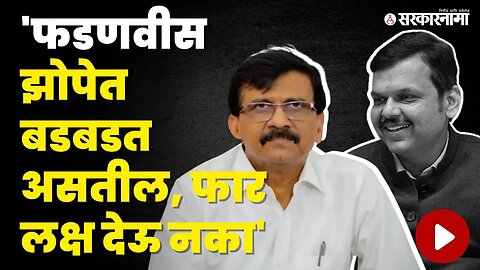 Sanjay Raut यांनी Devendra Fadanvis यांना डिवचले, NCPसोबत जाण्याचा प्रयोग फसला | Shivsena | BJP