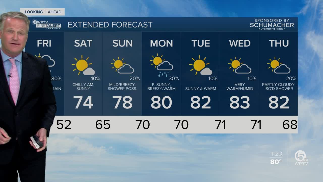 Latest Weather Forecast 11 p.m. Thursday