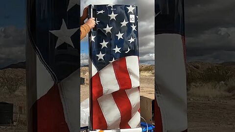 #patriotic fridge for the #homestead low energy use.