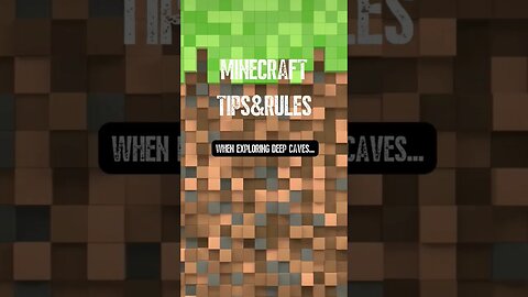 Minecraft Tips and Rules | EP 17 | #shorts #short #minecraft #minecraftshorts