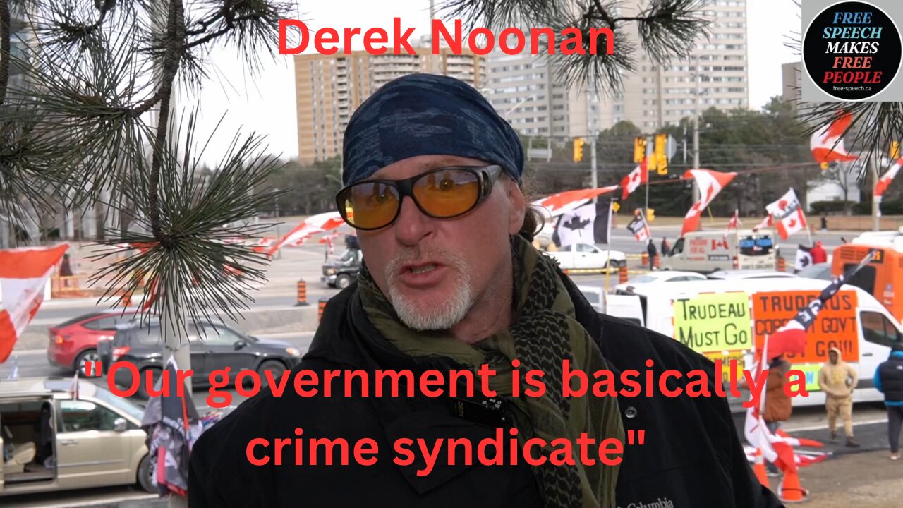 Derek Noonan "Our government is basically a crime syndicate" before Artur Pawlowski speaks