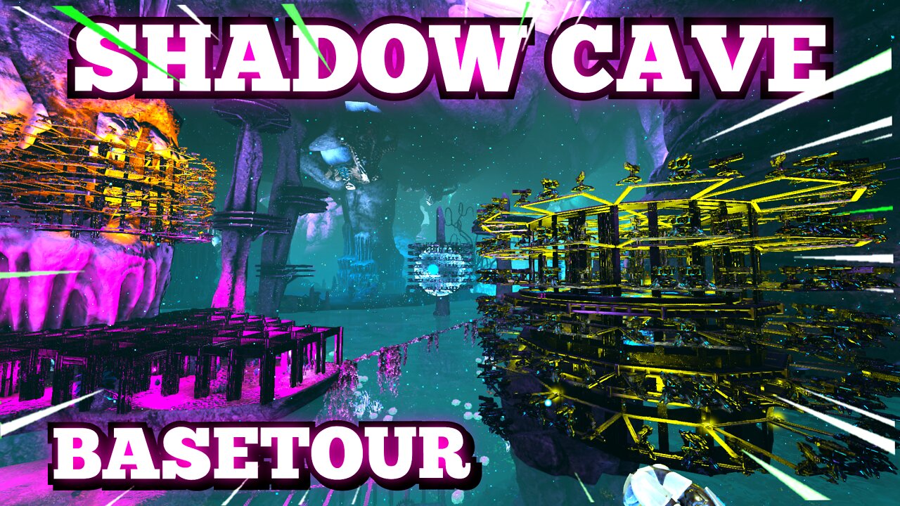 Shadow cave base tour Abb Ark survival evolved who's Alpha Base builds ep3