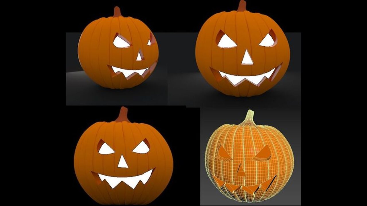 Halloween Pumpkin 3d model