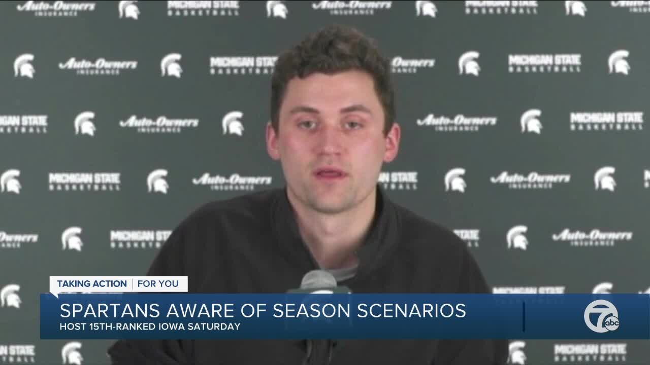 Michigan State aware of scenarios for remainder of season