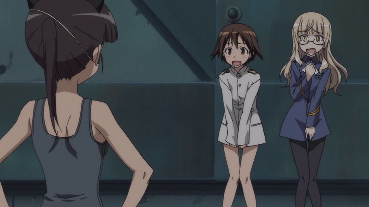 Strike Witches - Francesca accidentally sets off the alarm