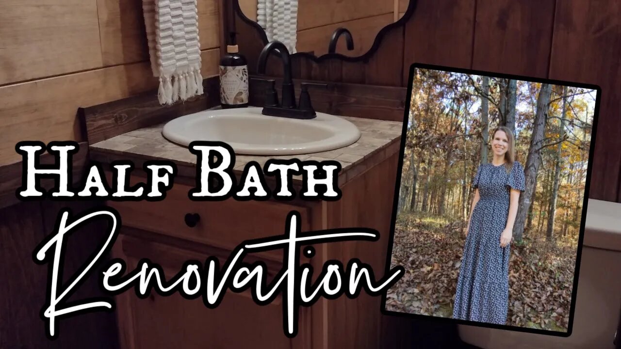 Our Rustic Half Bathroom Makeover