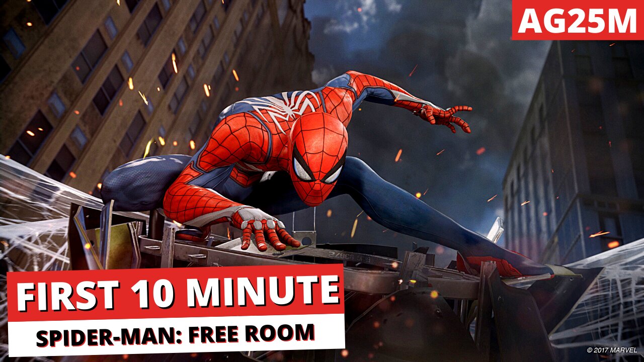 Spider-Man PS5 Remastered - The Amazing Suit Beautiful Free Roam & Combat