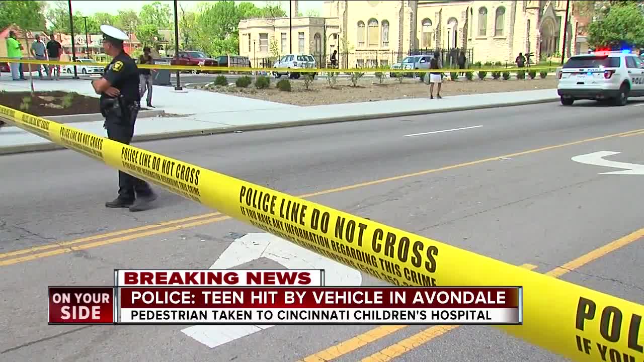 Teen hit by car in Avondale