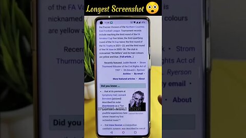 Longest Screenshot Method 😲😱#longest #screenshot #method #shorts #guruji