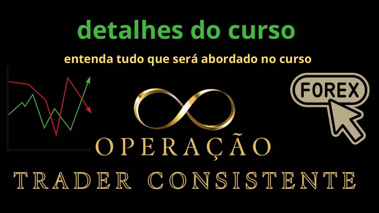 O MELHOR CURSO DE FOREX - DETALHES DO CURSO OPERAÇÃO TRADER CONSISTENTE