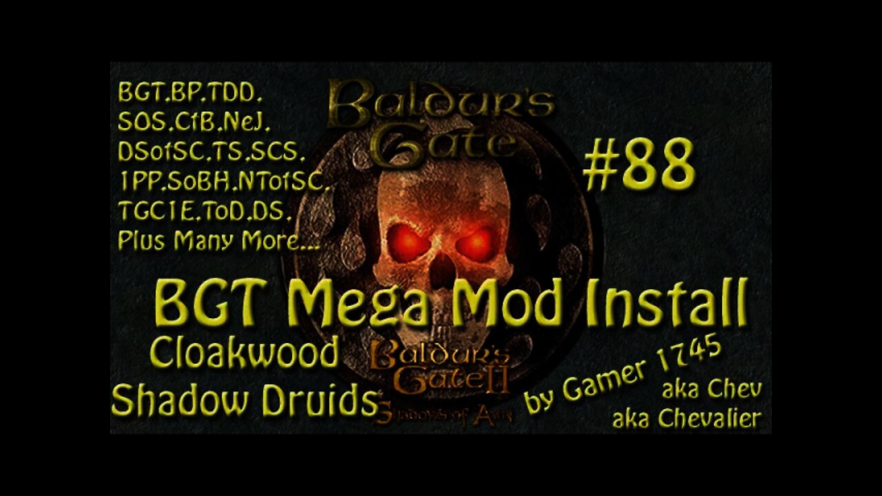 Let's Play Baldur's Gate Trilogy Mega Mod Part 88 - Cloakwood Shadow Druids