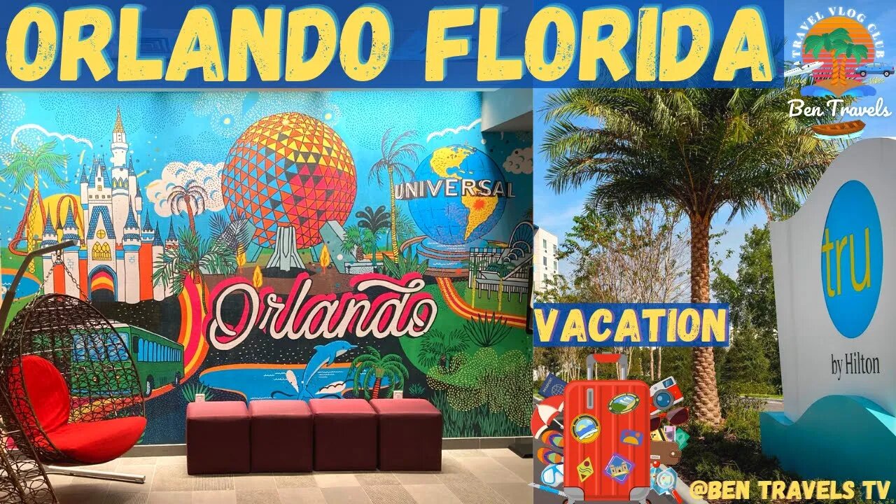 Traveling To Orlando Florida | Tru By Hilton Orlando Hotel Review | Florida Family Vacation Part 1