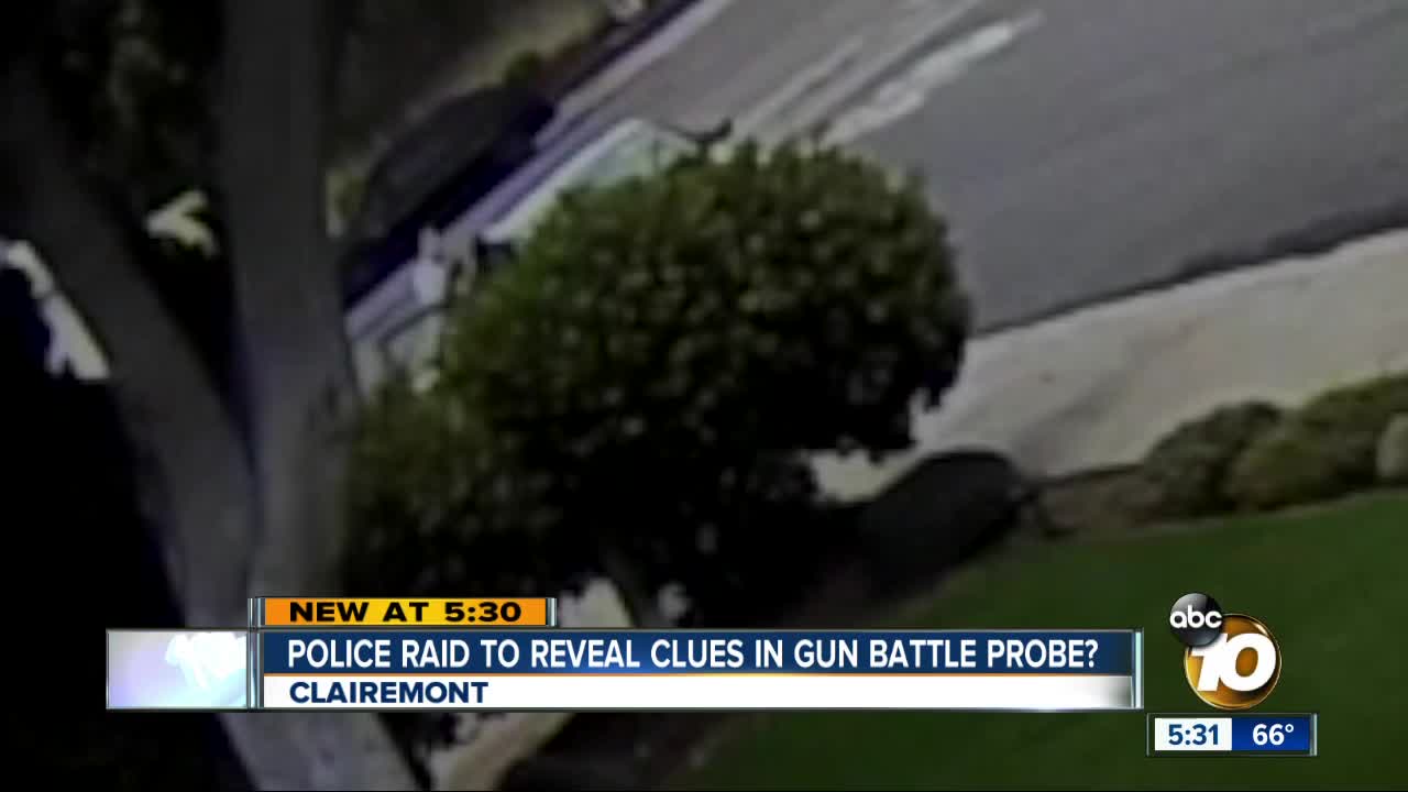 Clairemont police raid reveals clues in gun battle probe