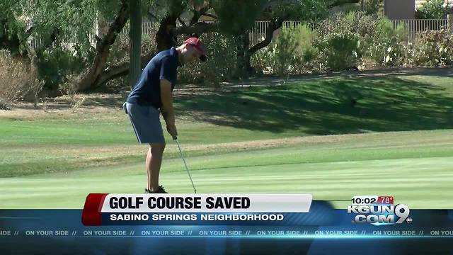 HOA saves neighborhood golf course from closing