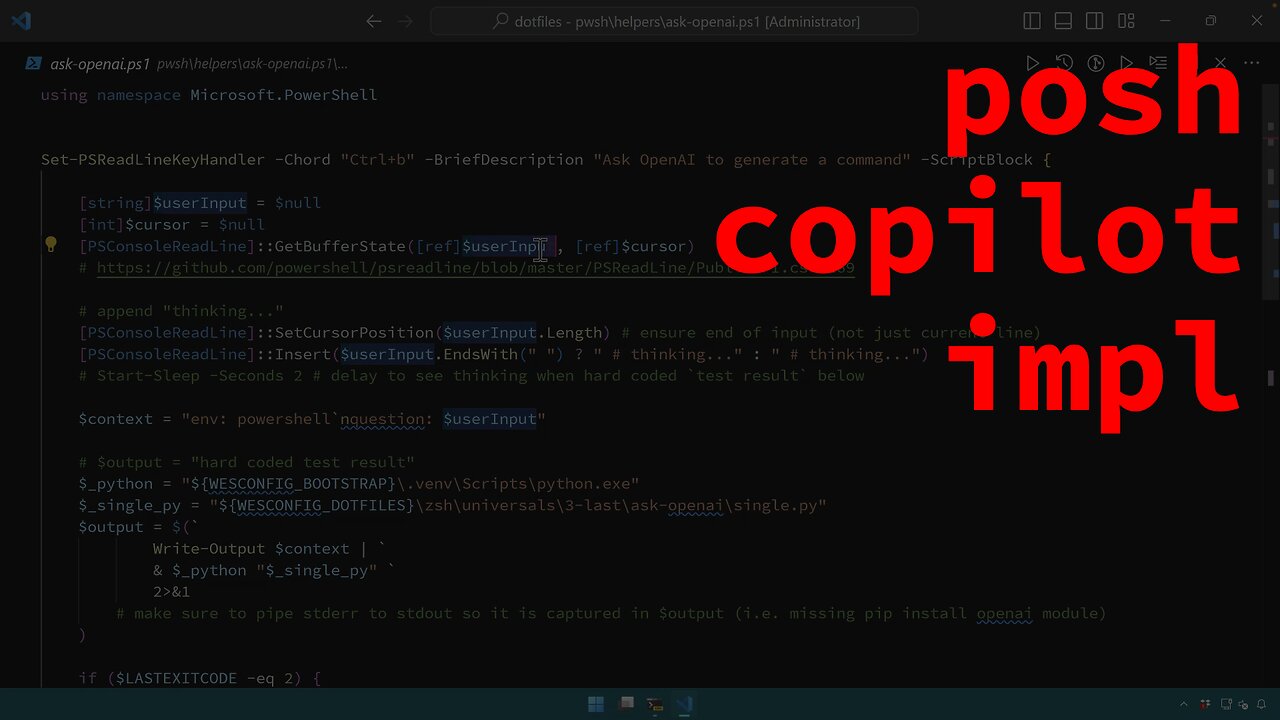 posh copilot implementation