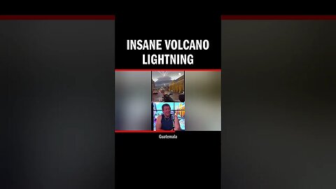 insane volcano lightning