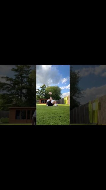 FOOTBALL FREESTYLE IN MY GARDEN ⚽️🏡 | Jeremy Lynch #Shorts