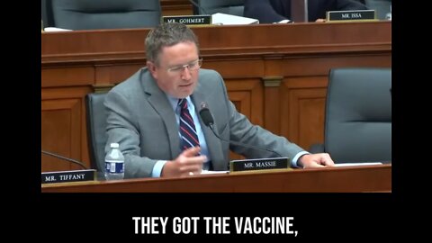 Congressman Thomas Massie: "Vaccine" DOES NOT STOP spread of COVID